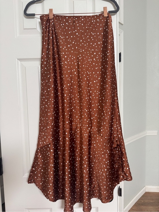 Abercrombie & Fitch Dresses & Skirts - Abercrombie & Fitch Brown Polka Dot Maxi Skirt